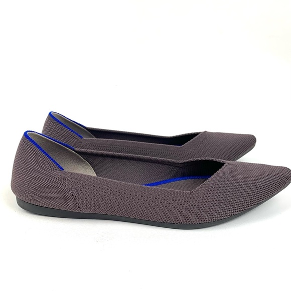 Rothy’s Sz 8 The Point Flat Mink Dusty Purple Shoes Retired Color Pointed Toe - Picture 3 of 10